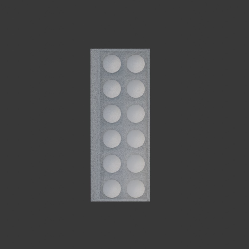 【3D小道具】パック入り卵(ローポリ)