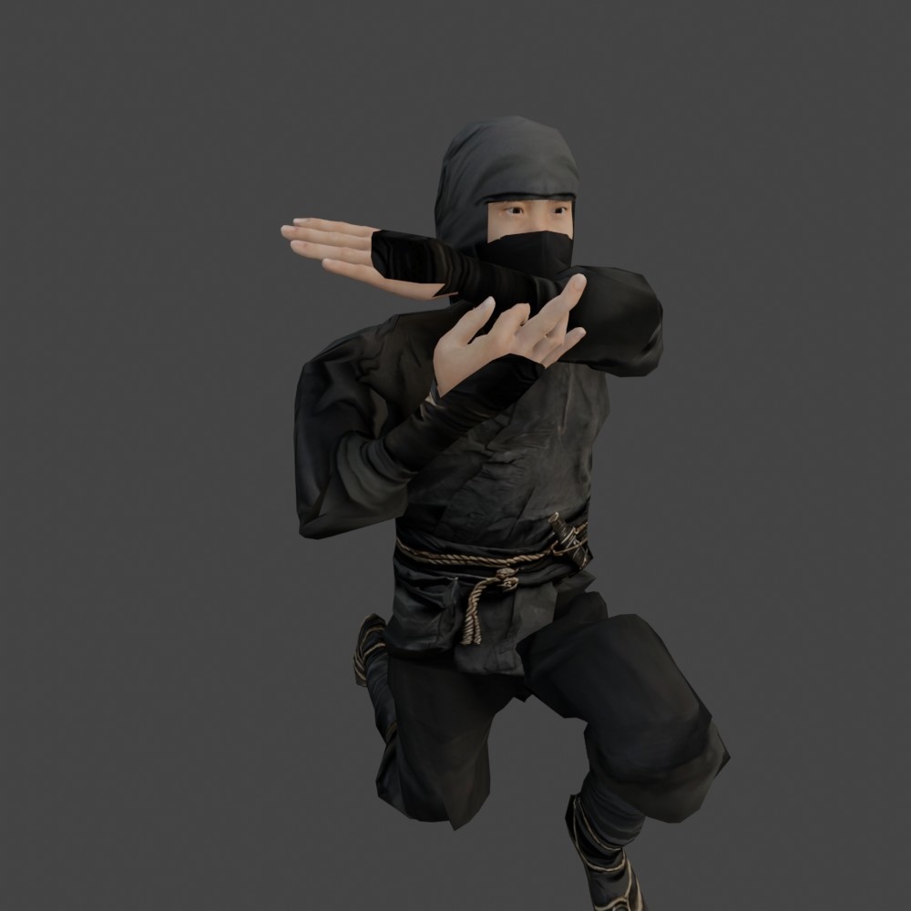 【3Dキャラクター】魁!忍者先生
