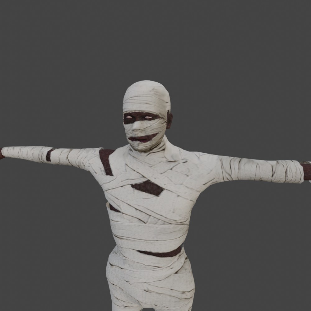  【3Dキャラクター】ミイラ先生