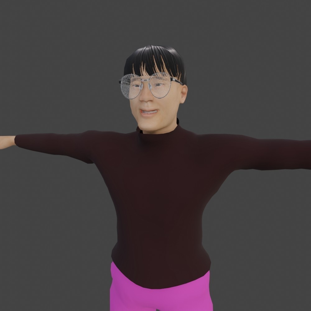 【3Dキャラクター】昭和芸人 アッパー鉄