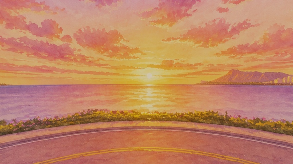 【ワールド・環境】ハワイの夕焼け SKYBOXテクスチャ