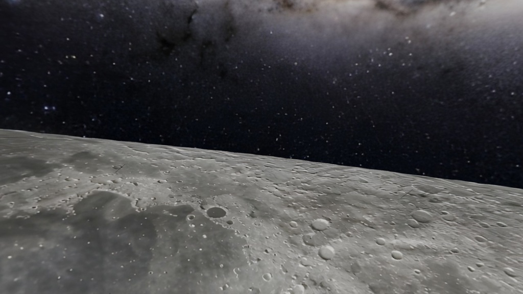 【ワールド・環境】月の10km上空 SKYBOXテクスチャ