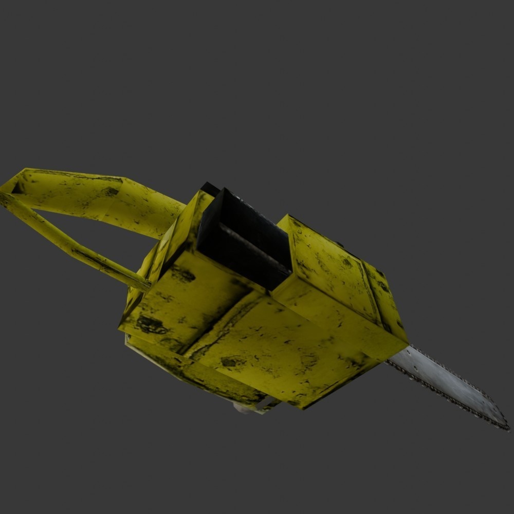 【3D小道具】チェンソー(ローポリ)