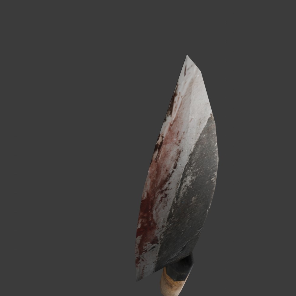 【3D小道具】出刃包丁(ローポリ)