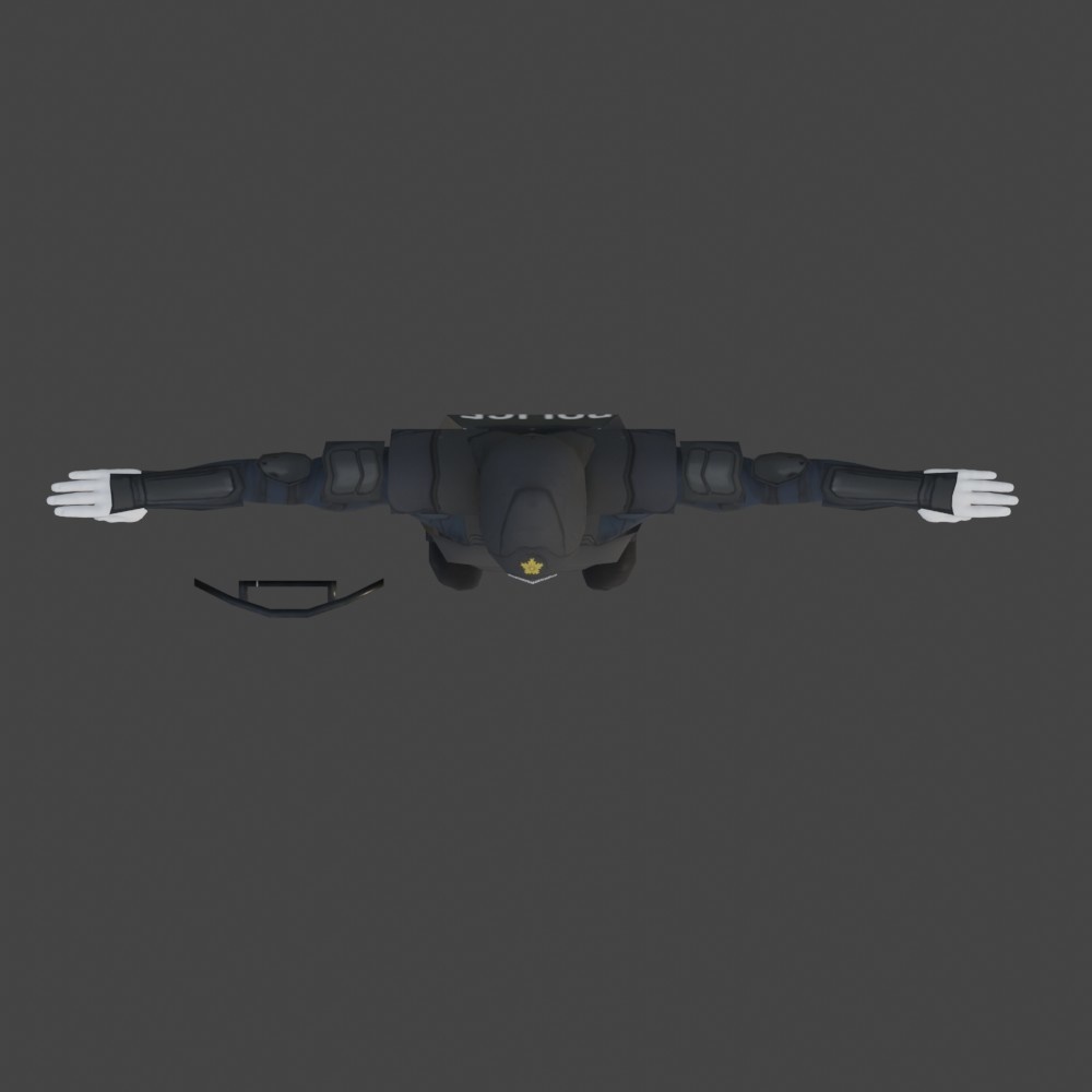 【3Dキャラクター】警視庁機動隊 シールド付