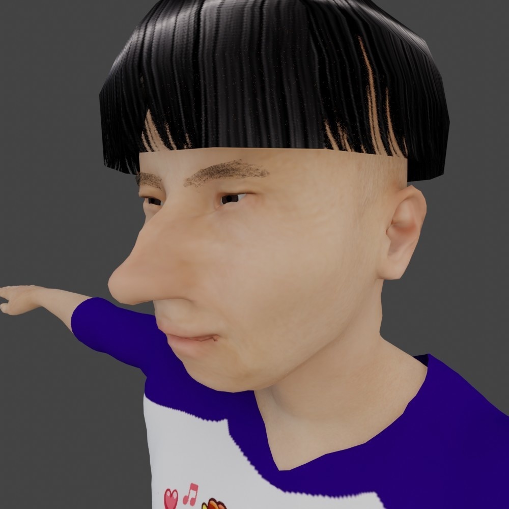 【3Dキャラクター】奇妙な芸人 テッピー