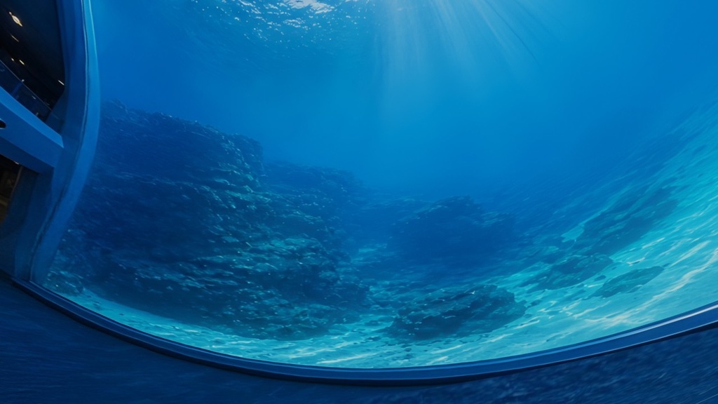 【ワールド・環境】誰もいない水族館 SKYBOXマテリアル