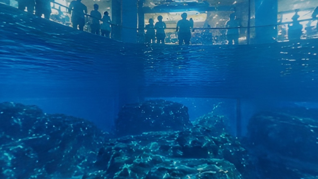 【ワールド・環境】水族館の魚の気持ち 水槽からみた世界 SKYBOXマテリアル