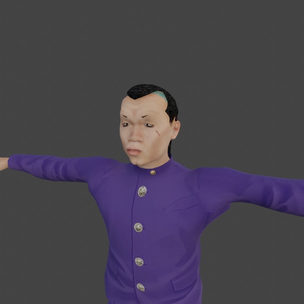 【3Dキャラクター】昭和ヤンキー センチネル君