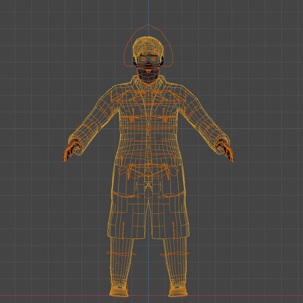【3Dキャラクター】白衣のおじさん