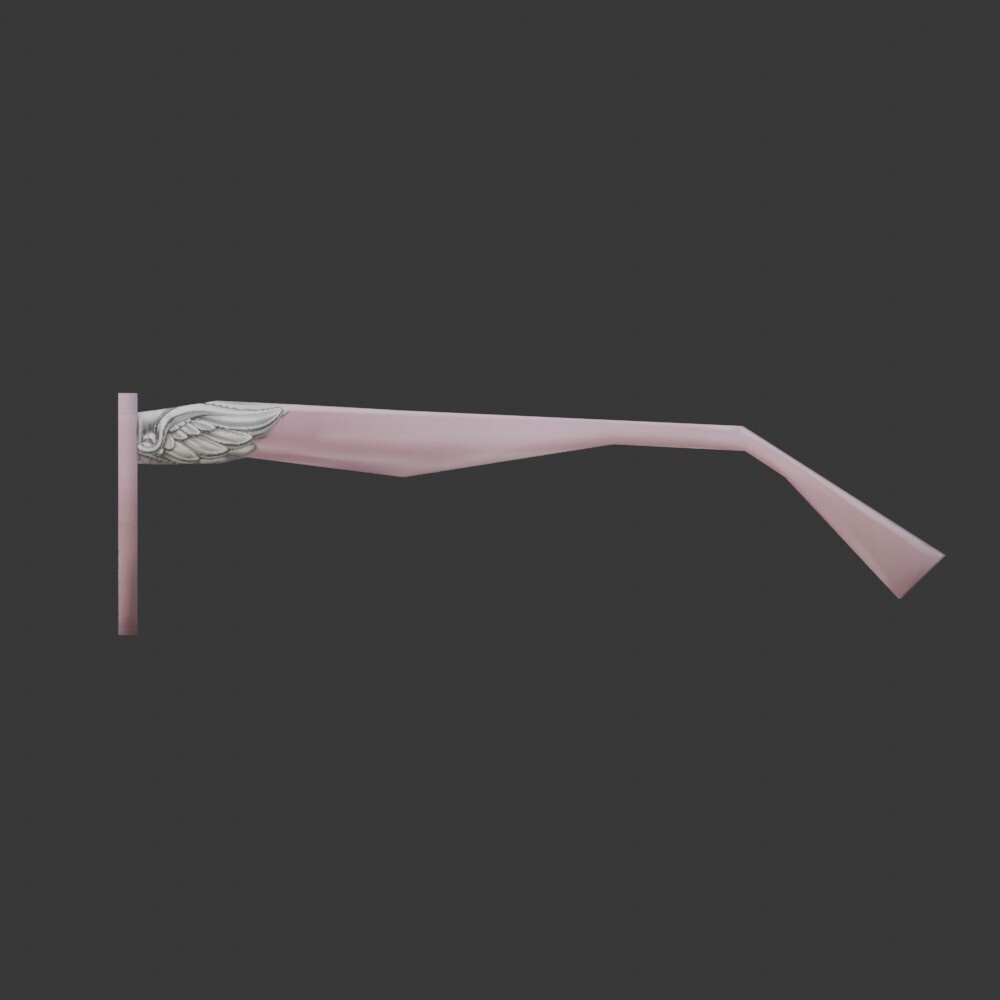 【3D装飾品】エンジェルグラス(ローポリ)