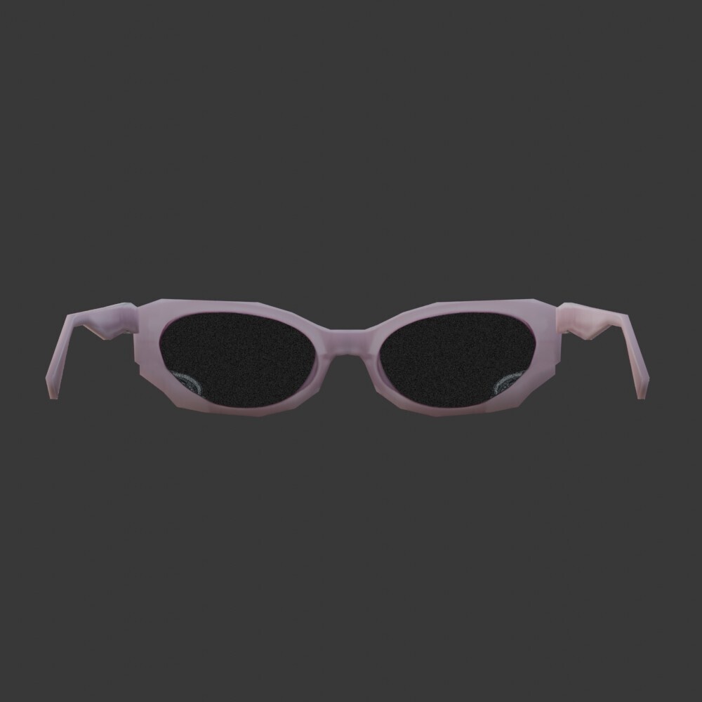 【3D装飾品】エンジェルグラス(ローポリ)