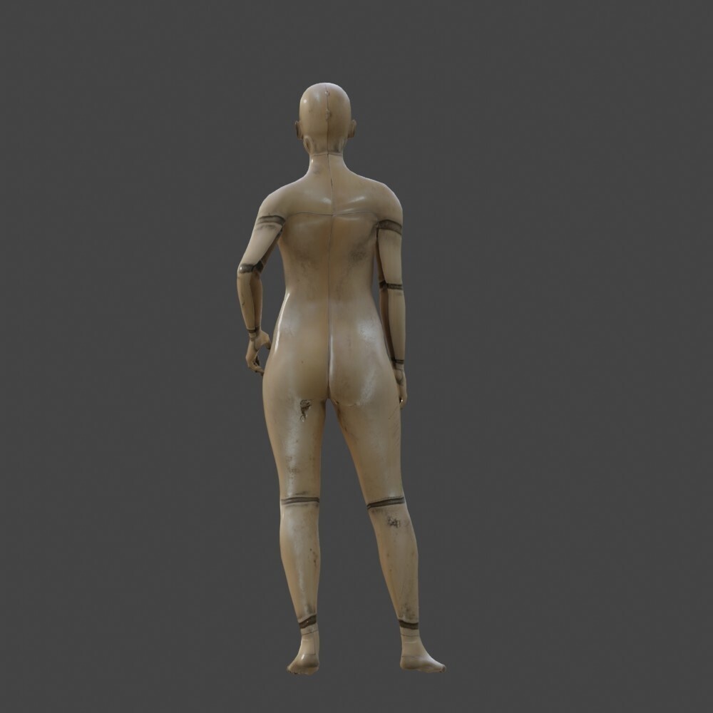 【3Dキャラクター】使用感のあるマネキン
