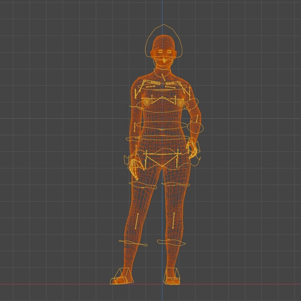【3Dキャラクター】使用感のあるマネキン