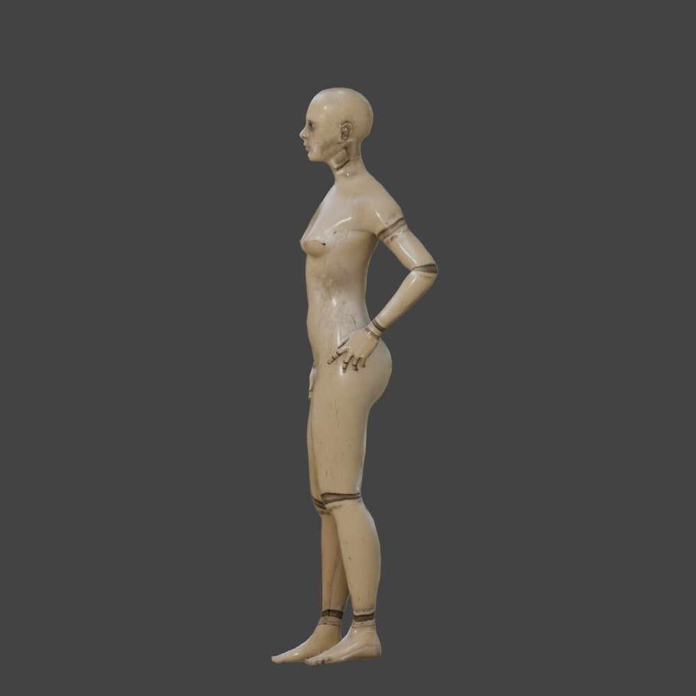 【3Dキャラクター】使用感のあるマネキン