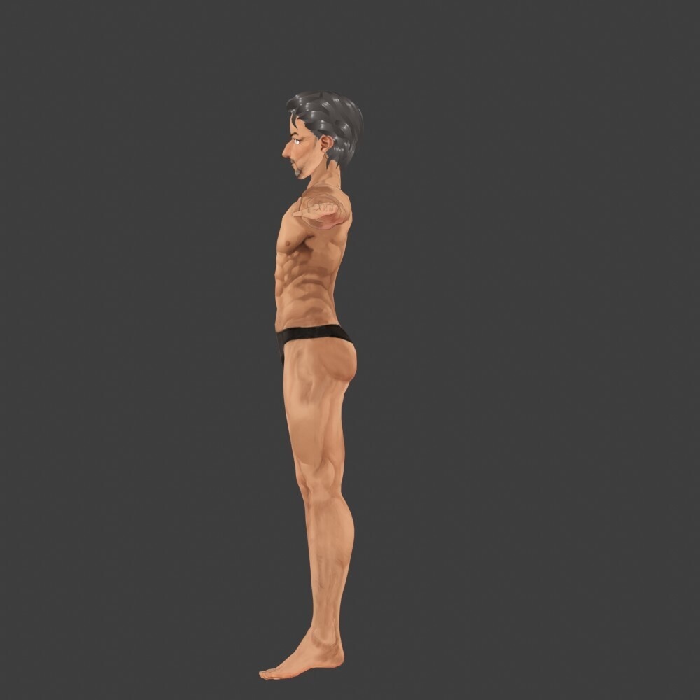 【3Dキャラクター】ダンディーマッチョさん
