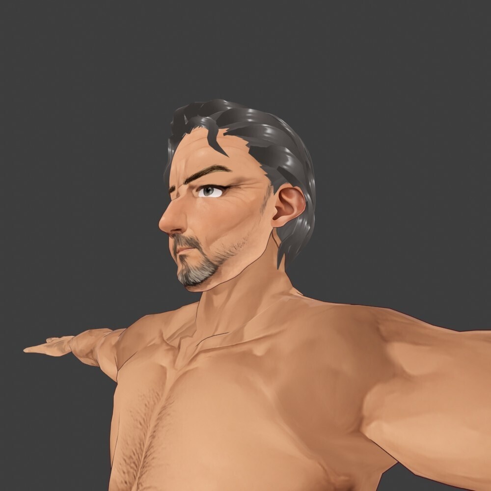 【3Dキャラクター】ダンディーマッチョさん