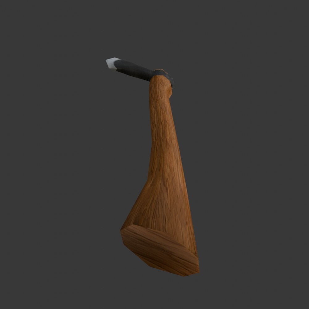 【3D小道具】斧(ローポリ)