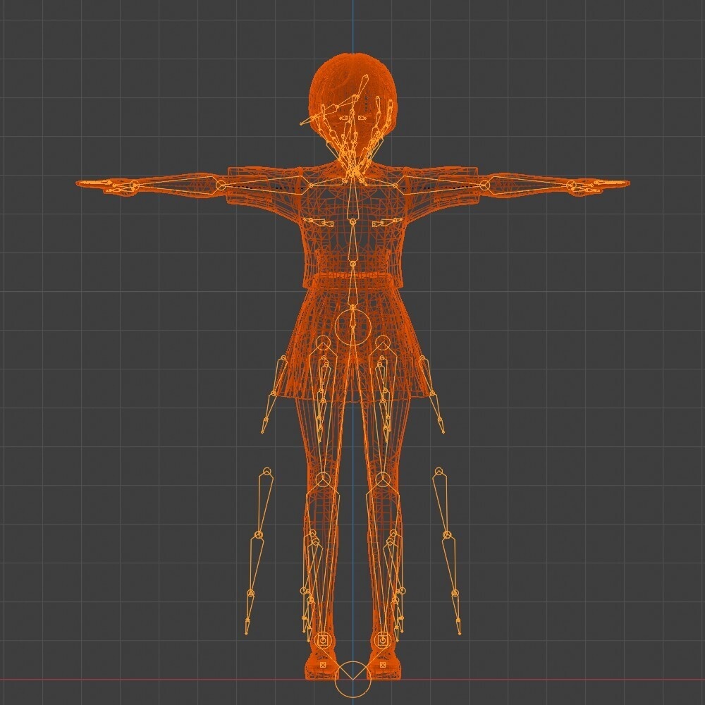 【3Dキャラクター】姉のシバキ子さん