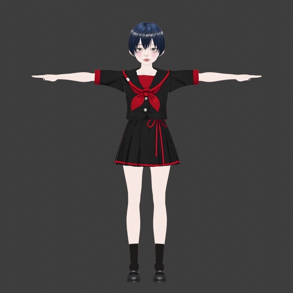 【3Dキャラクター】姉のシバキ子さん