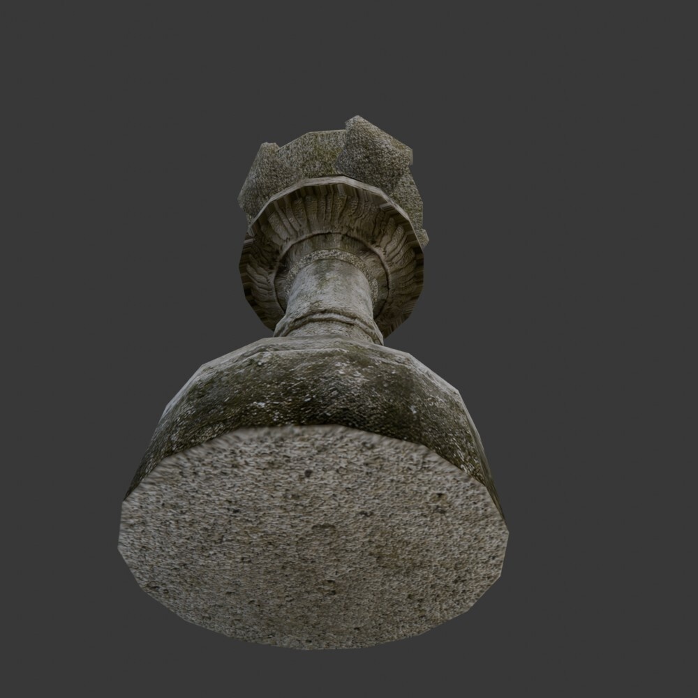 【3D小道具】神社の燈籠(ローポリ)