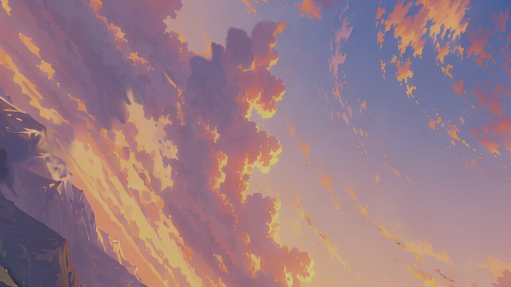 【ワールド・環境】夕暮れの草原 SKYBOXマテリアル