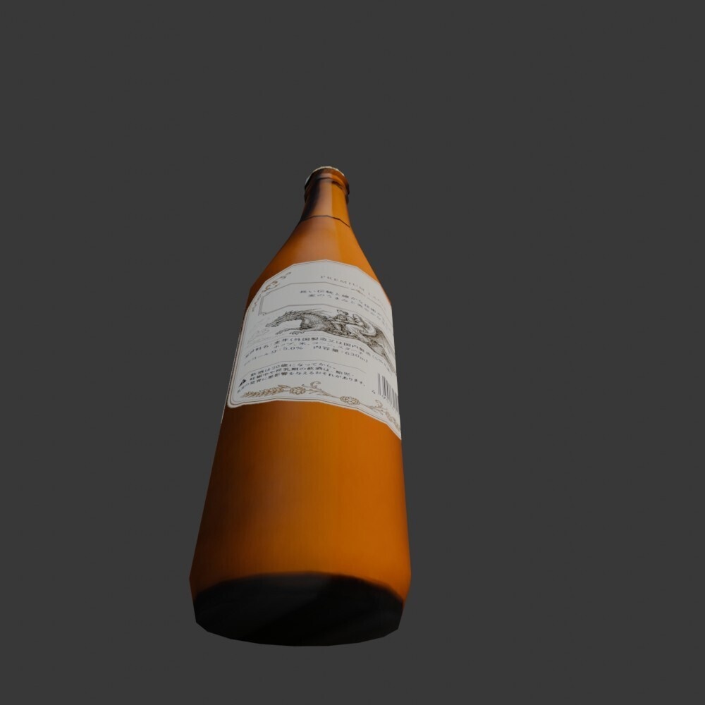 【3D小道具】ビール1ダース(ローポリ)
