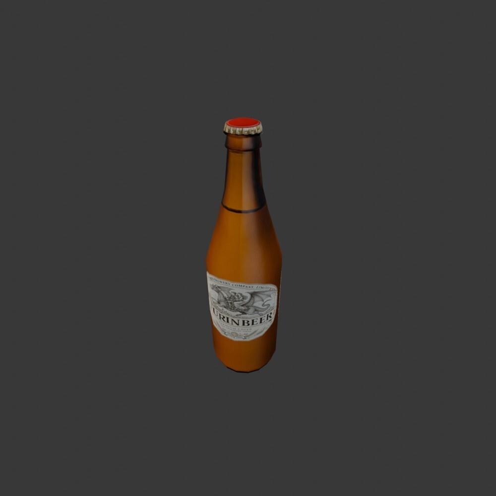【3D小道具】ビール1ダース(ローポリ)