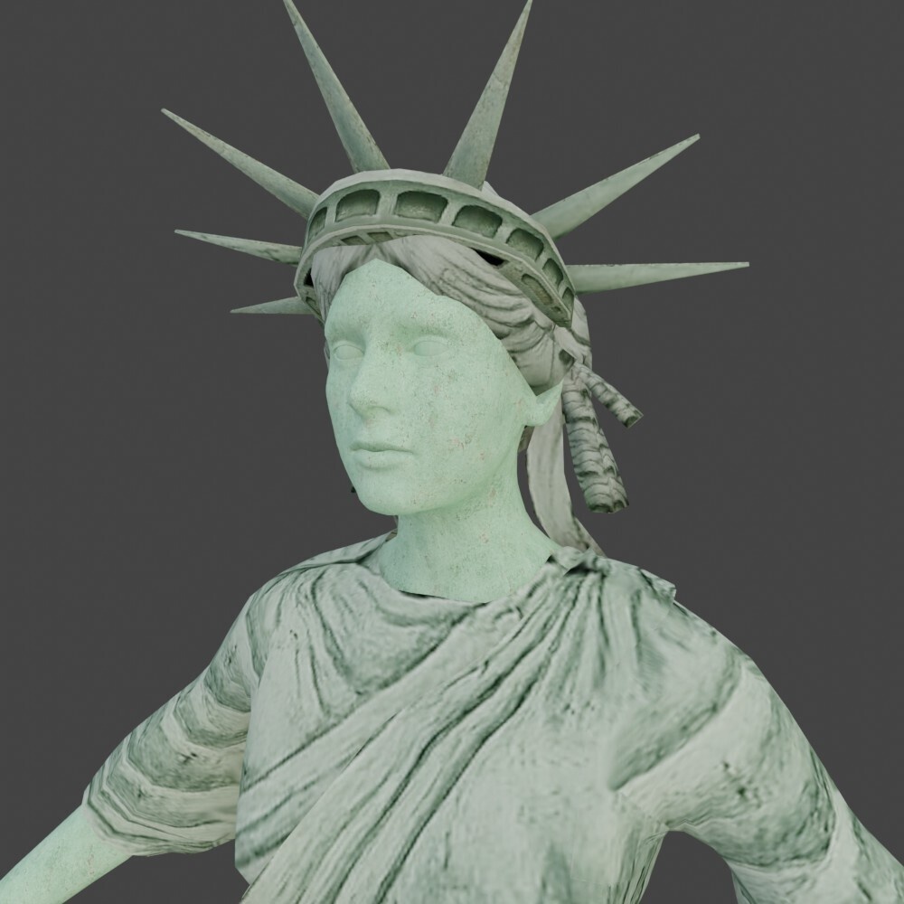 【3Dキャラクター】自由な女神
