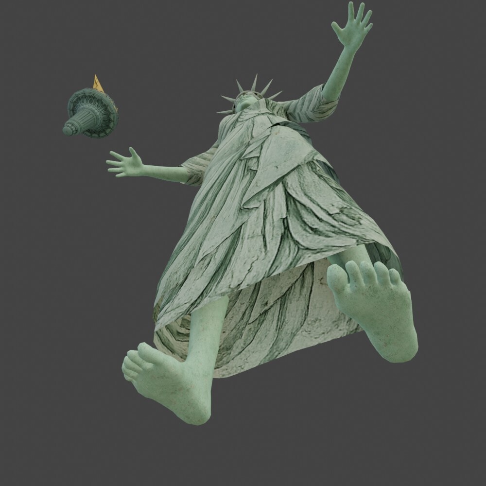 【3Dキャラクター】自由な女神
