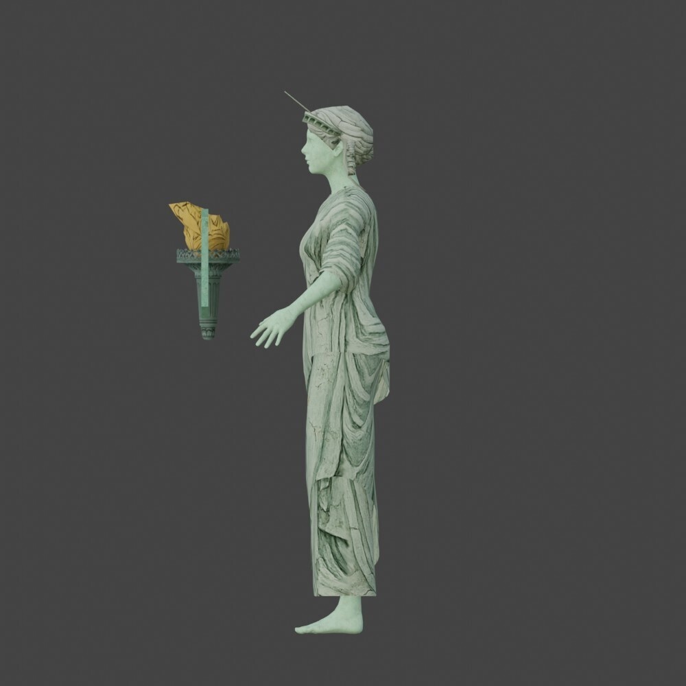 【3Dキャラクター】自由な女神