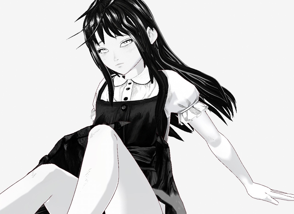 【3Dキャラクター】漫画少女りばてぃー