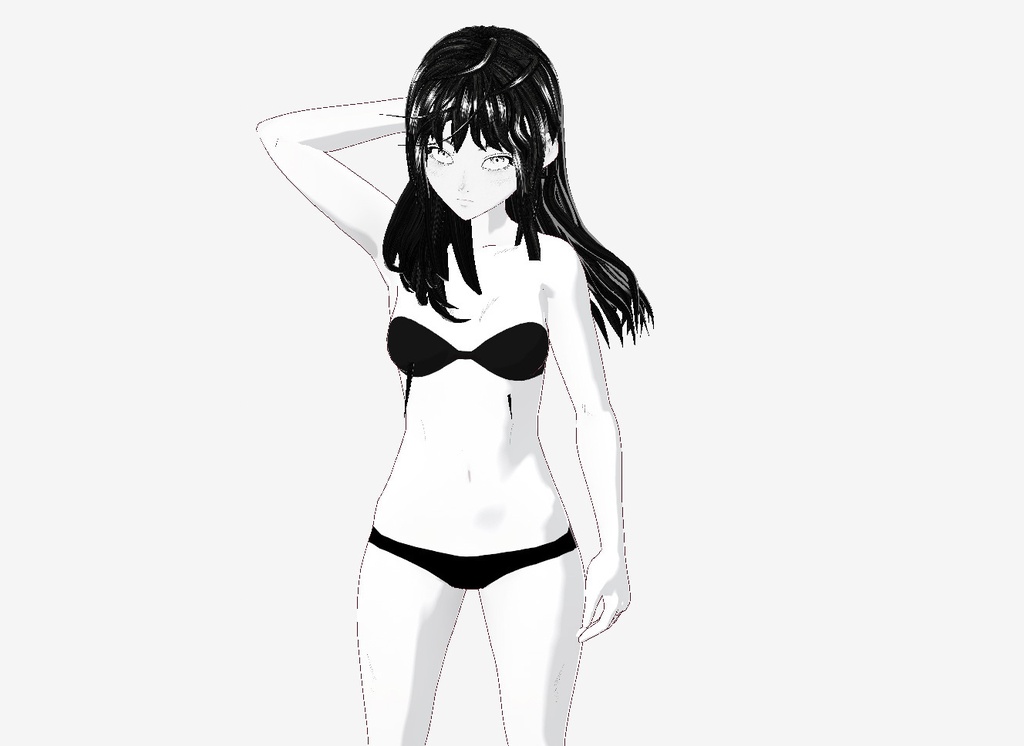 【3Dキャラクター】漫画少女りばてぃー