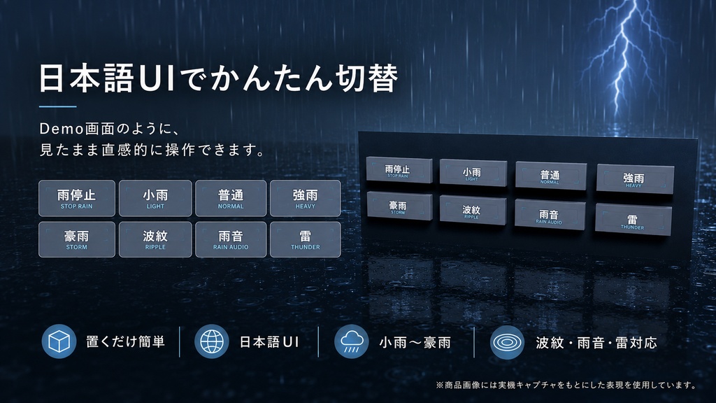 【3D環境・ワールド】Easy Rain System - かんたん雨演出