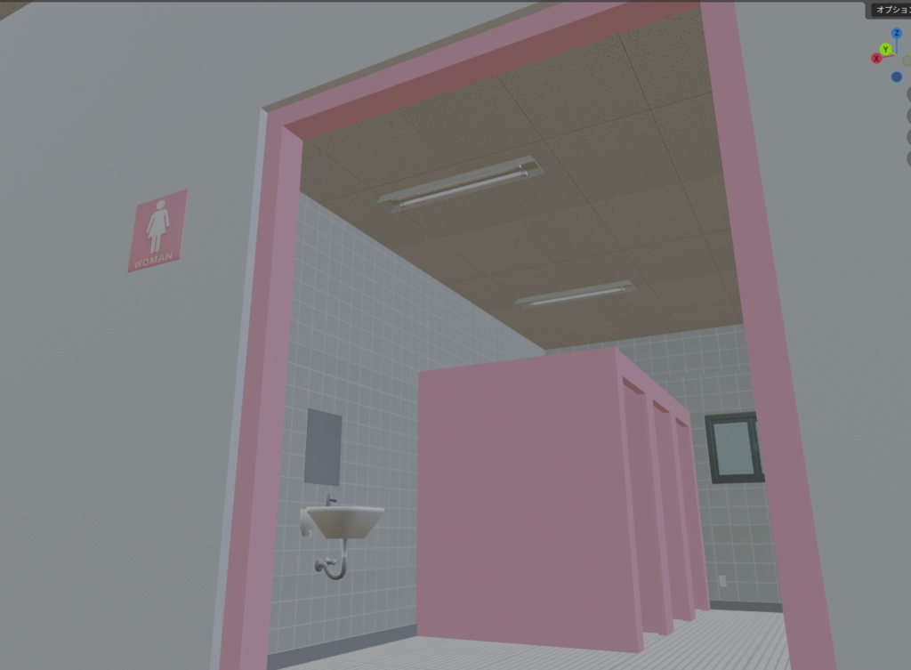 【VRChat・Unity対応 3Dアセット】日本の学校・校舎セット|3階+屋上・全24室【Blender/FBX】