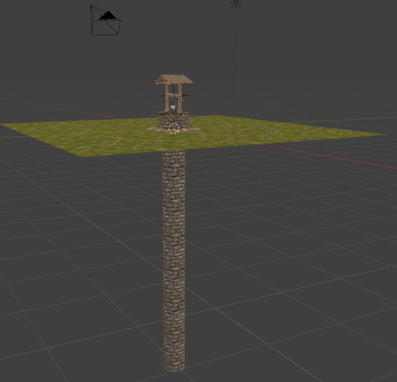 【3Dモデル】井戸|ローポリ・地面付き|Blender / FBX / Unity / VRChat