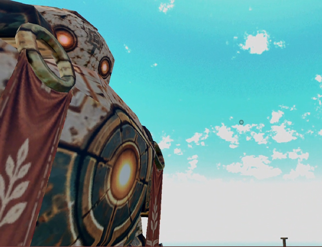 【VRChatワールド向け】古代ロボット「大地ノ守リビト」LAND GUARDIAN|全高約18mの巨大ロボットNPC