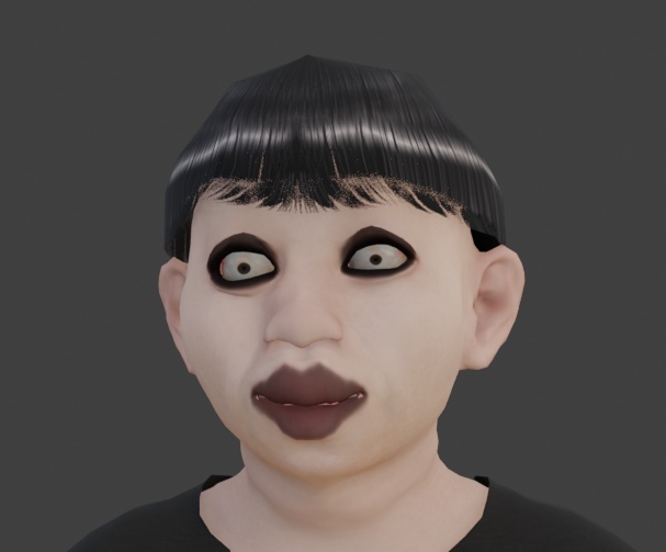 【VRChat対応3Dモデル】パ太郎|Blender・FBX・UnityPackage