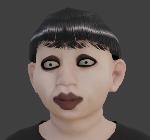 【VRChat対応3Dモデル】パ太郎|Blender・FBX・UnityPackage