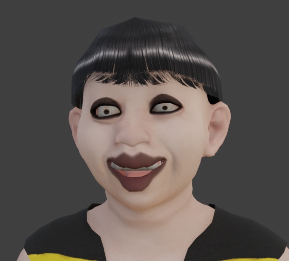 【VRChat対応3Dモデル】パ太郎|Blender・FBX・UnityPackage