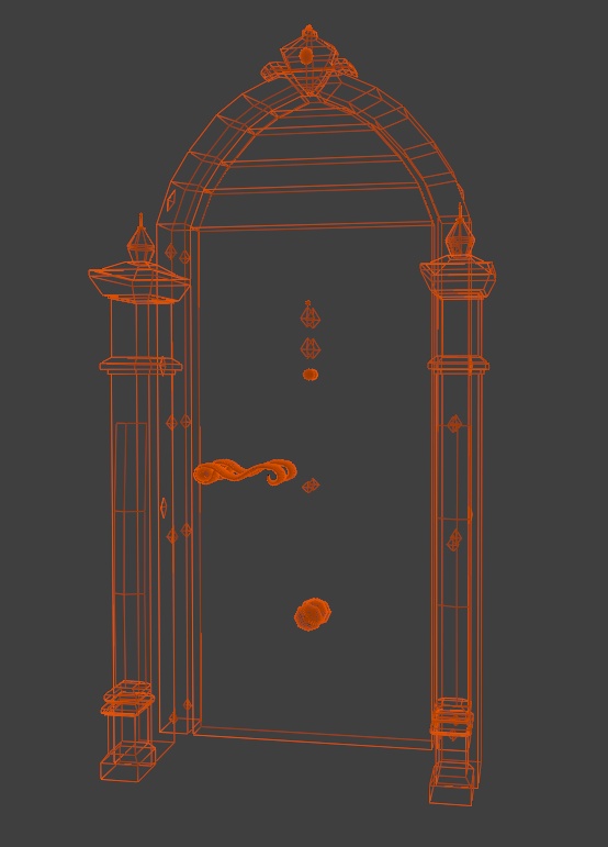 【3Dモデル】メルヘンドア(ローポリ)