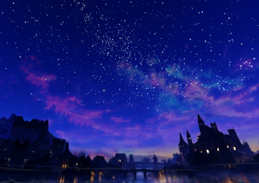 【3Dワールド・環境】Unity | VRChat 動く!スカイボックス 星界に灯る都