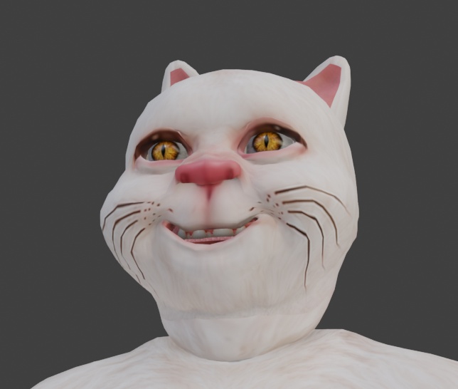 【VRChat対応3Dモデル】猫息子|Blender・FBX・UnityPackage