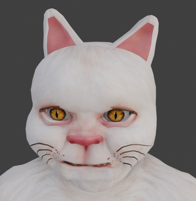 【VRChat対応3Dモデル】猫息子|Blender・FBX・UnityPackage