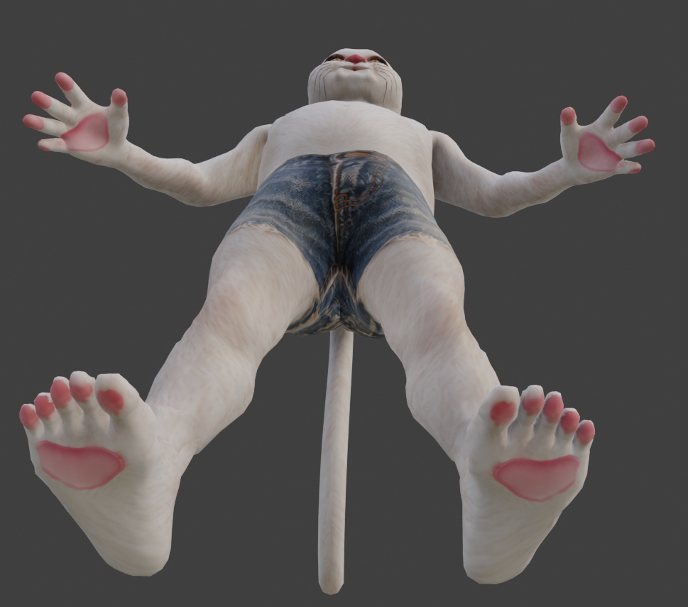 【VRChat対応3Dモデル】猫息子|Blender・FBX・UnityPackage