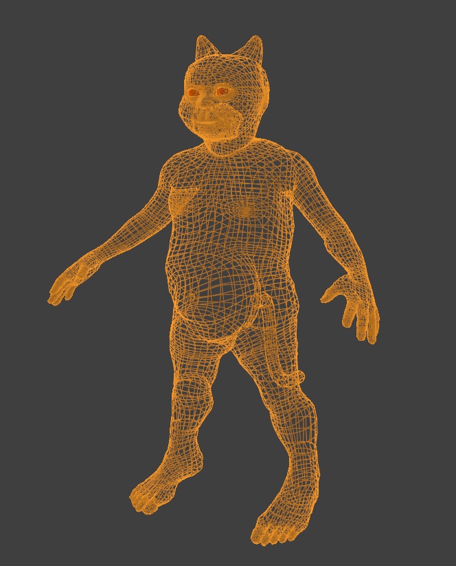 【VRChat対応3Dモデル】猫息子|Blender・FBX・UnityPackage