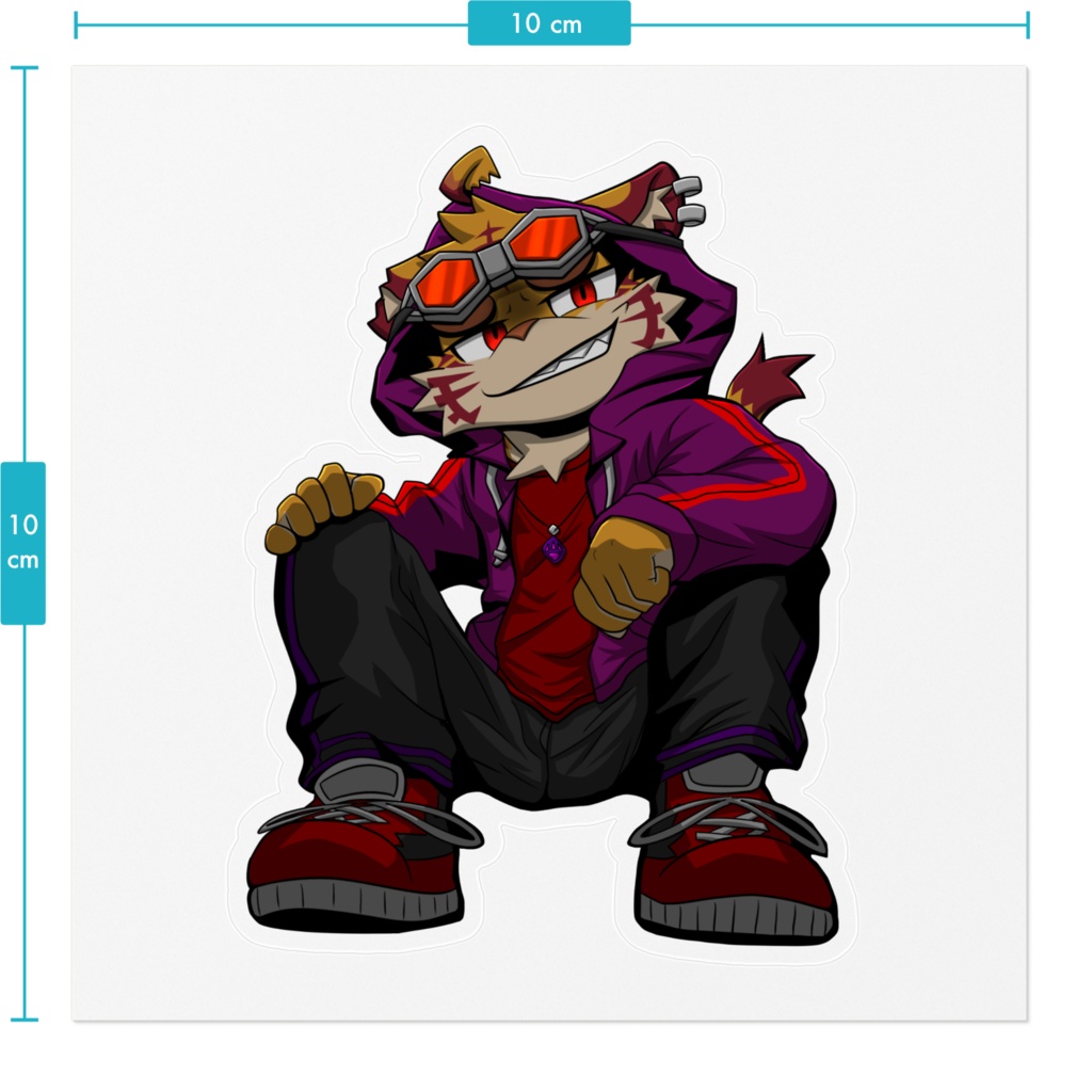 虎闇ガルフステッカー