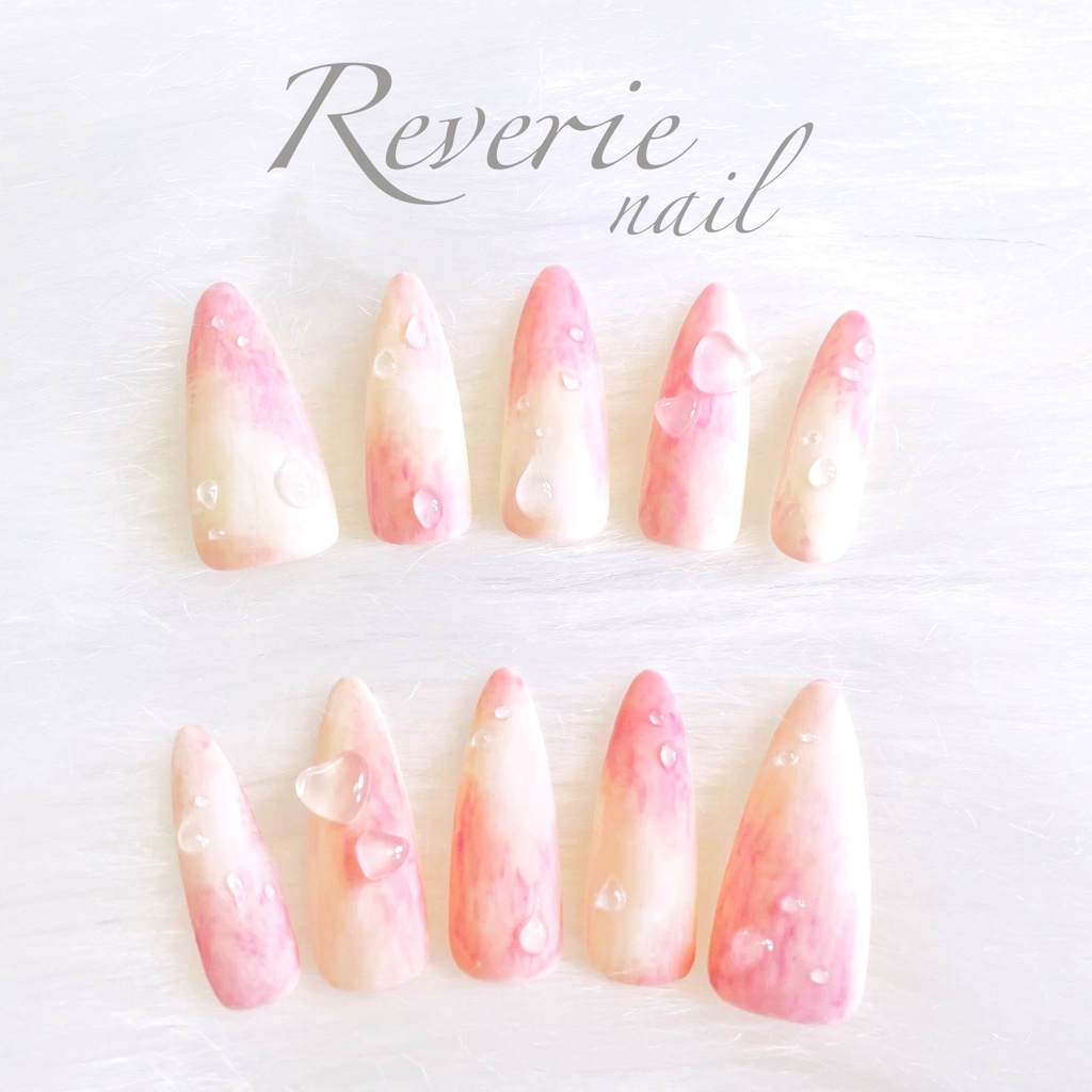 現品】白桃ネイル ネイルチップ 韓国 - reverie(レヴァリィ) - BOOTH