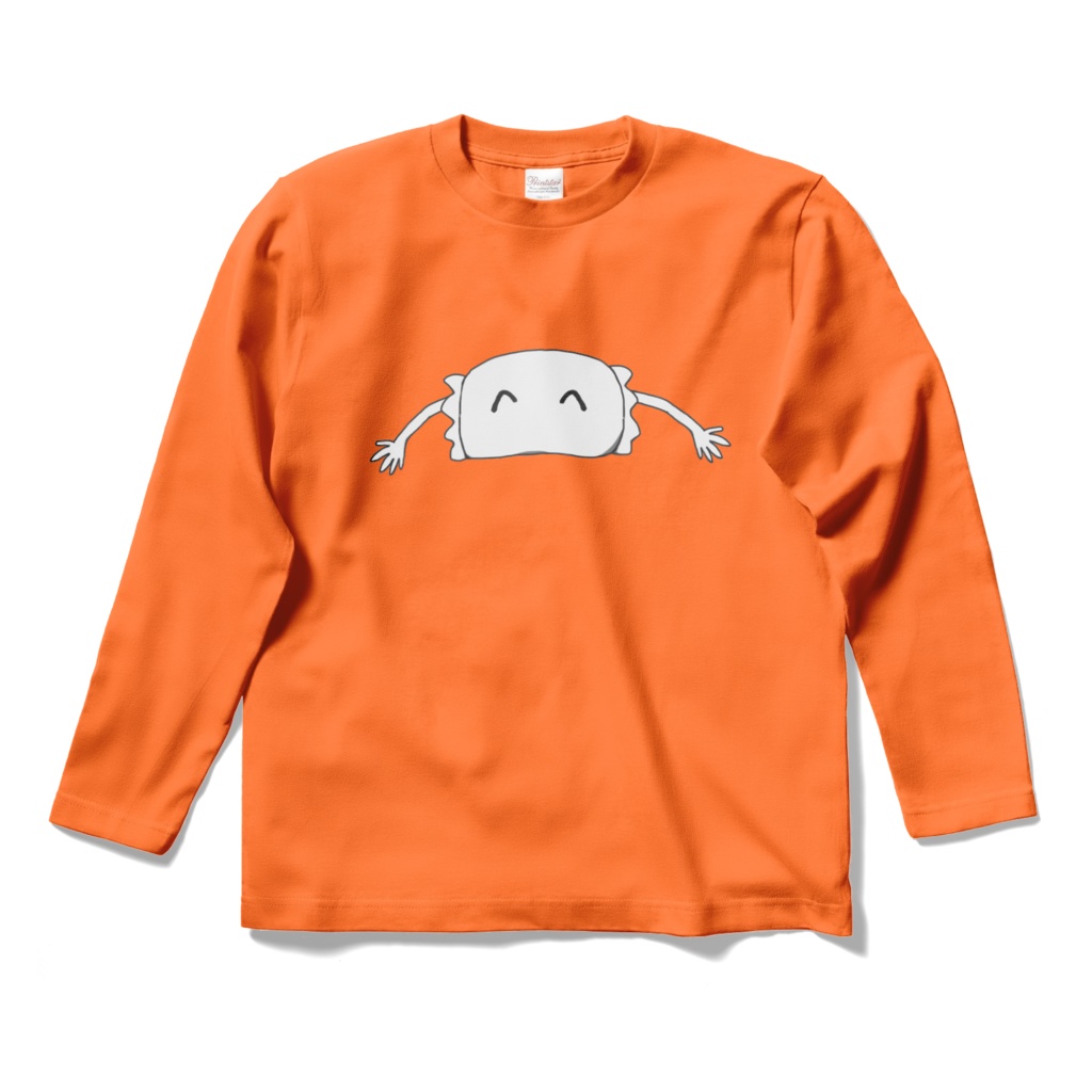 まくらくんロングスリーブTシャツ(オレンジ)