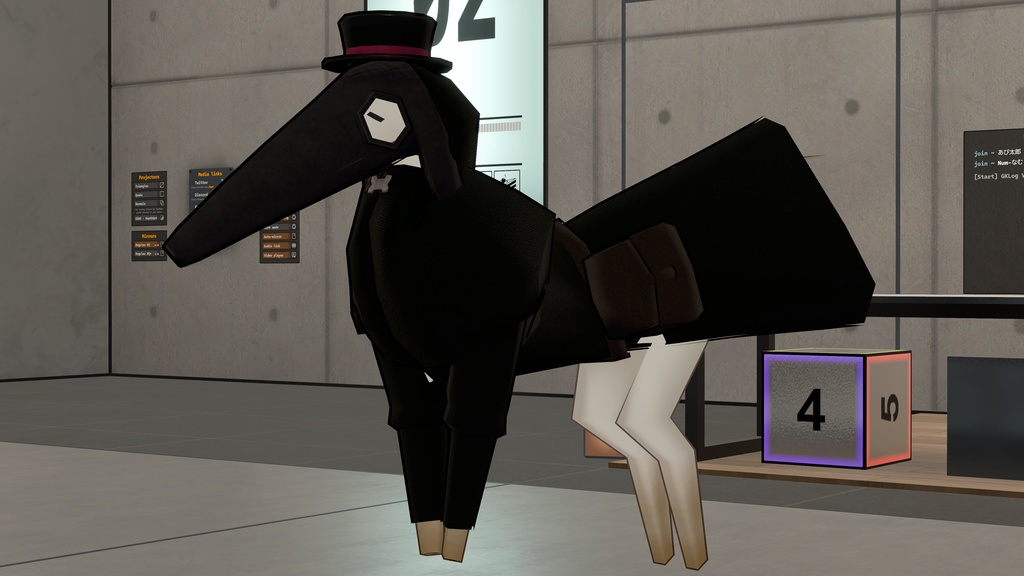 【無料】Standing Zoi(2足歩行ゾーイ)用 あやしいペスト医師